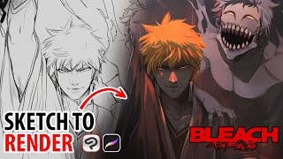 ILLUSTRATION TIMELAPSE  BLEACH [upl. by Eladnar]