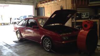 Matts Merkur Xr4ti 1st Pull Dyno jet 23 turbo [upl. by Pfeffer813]