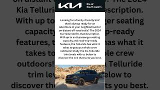 2024 Kia Telluride Trim Levels  Kia of South Austin shorts [upl. by Eryn]