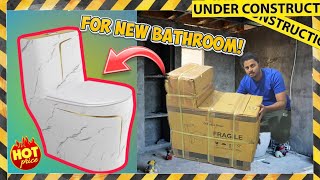 Unboxing western toilet gold colour [upl. by Navac]