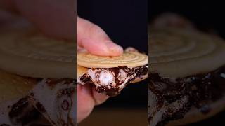 Melty Chocolate amp Marshmallow Cookie Sandwiches 🍫🔥 A Quick Gooey Delight shorts [upl. by Gans754]