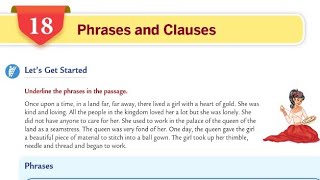 Phrases and Clauses  Ch18  ClassVIII  Part01  Collins English grammar and composition book [upl. by Klemens161]