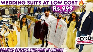 😍Wedding Suits at Low Cost  Branded Blazers Sherwani in Chennai  COD Available  Textiles India [upl. by Sherry]