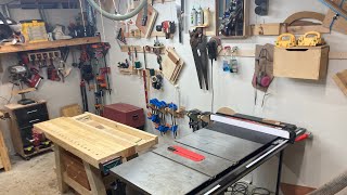 Small Hobby Woodworking Shop Tour [upl. by Lishe]