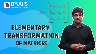 Elementary Transformation Of Matrices [upl. by Norrehs963]