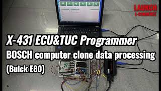 Launch X431 ECU Programmer Clone Buick E80 ECM clone data Processing [upl. by Pavla]