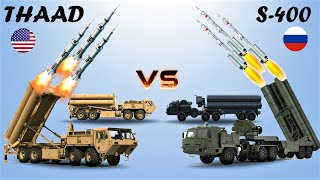 THAAD USA vs S400 Russia  Comparison between two Air Defense System [upl. by Pardo]