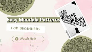 Easy Mandala Patterns  Mandala Art  artistchetna03 [upl. by Cindi]