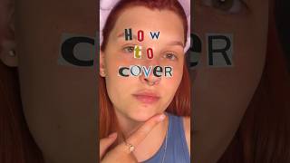 How to cover pimples acne redness on the face 🫧 makeup [upl. by Enilada757]