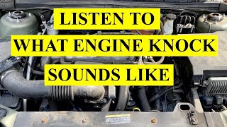 What Does Engine Knock Rod Knock Noise Sound Like  Watch and Listen [upl. by Grussing]