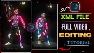 FREF FIRE 🔥 XML FILE VIDEO EDITING FULL TUTORIAL 😊 IN ALIGHT MOTION  FF VIDEO EDITING TUTORIAL [upl. by Assili]