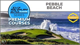 FSX PLAY Course Flyover  Pebble Beach  Premium Courses [upl. by Ahtreb182]