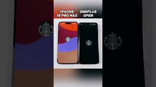 iPhone 15 Pro Max vs OnePlus Open ⚡ Can the Fold Compete 🤯📱 shorts [upl. by Ainoyek]