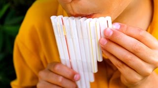 How to make your own pan flute out of straws [upl. by Herrera]