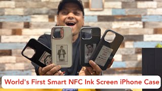 Worlds First Smart NFC Ink Screen iPhone Case  iPhone Smart Display Case [upl. by Tasha]