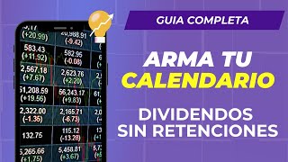 ¿Cómo hacer el calendario de DIVIDENDOS para GANAR MÁS dólares [upl. by Vanna]