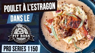 Recette du poulet à lestragon fumé dans le BBQ à pellets Pit Boss Pro Series 1150 [upl. by Ayardna97]