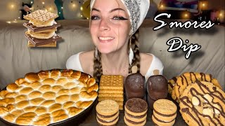 SMORES DIP MUKBANG Vegan No Talking [upl. by Ulrich]