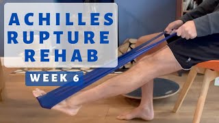 Achilles Tendon Rupture Non Surgical Recovery Week 6 to 10 [upl. by Ellata313]