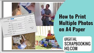 How to Print Multiple Photos on One Sheet of A4 Photo Paper [upl. by Mildred]