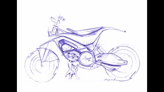 motorcycle design  pen sketch [upl. by Keir]