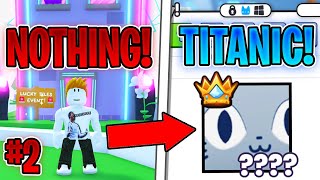 TRADING FROM NOTHING TO TITANIC PET IN PET SIMULATOR 99 Episode 2 [upl. by Obocaj115]