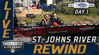 2021 Bassmaster LIVE at St Johns River  DAY 1 THURSDAY [upl. by Meeka]