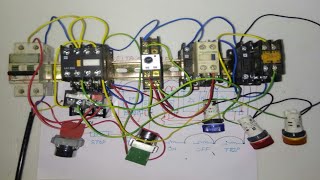 Auto Star Delta Starter Connection by Auxiliary Timer [upl. by Dde]