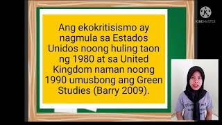 Mga Batayang Kaalaman sa Ekokritisismo [upl. by Ahsemed]