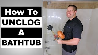 How to Unclog a Bathtub and Shower Drain [upl. by Morena749]