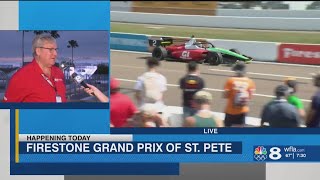 Fans pack stands at final day of Firestone Grand Prix [upl. by Rimidalb15]