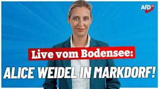 Live vom Bodensee Bundessprecherin Alice Weidel  AfD [upl. by Lovett872]