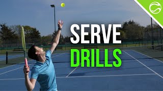 Tennis Serve Drills For Ultra Fast Improvement Even if Beginner [upl. by Johann]