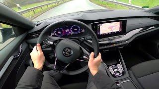 2022 Skoda Octavia Combi Sportline 4x4 20 TSI  pov test drive [upl. by Hurwitz]