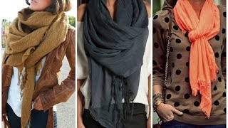 10 Maneras Simples De Usar Tus bufandas Pashmina [upl. by Kelcy]