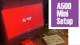 Amiga A500 Mini unboxing setup and first game [upl. by Kinimod]