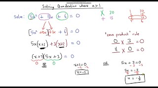 Solving Harder Quadratic Equations by Factorising [upl. by Ydospahr896]