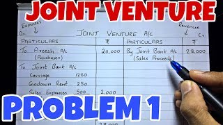 2 Joint Venture  Problem 1 By Saheb Academy [upl. by Selinski488]