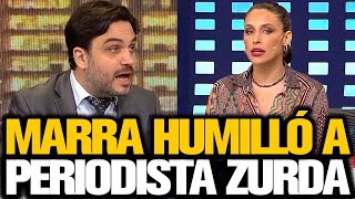 MARRA HUMILLÓ A PERIODISTA ZURDA [upl. by Elletnwahs]