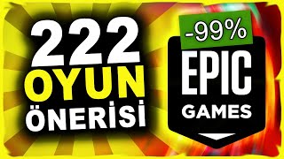 EPIC GAMES YILBAŞI İNDİRİMLERİ 222 OYUN ÖNERİSİ 3 İndirim Kuponu [upl. by Rosenberg]