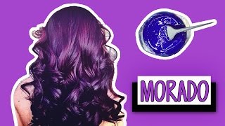 CREA TU TINTE MORADO CASERO TEMPORAL [upl. by Neyugn]