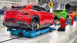 How They Build the Brand New Ferrari SUV by Hands  Inside Production Line Factory [upl. by Anatnas945]