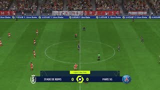 Stade de Reims vs PSG 21092024 Ligue 1 EA FC 24 [upl. by Rihsab]