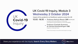 UK Covid 19 Inquiry  Module 3 Hearing  2 October 2024 AM [upl. by Yelrebmyk]