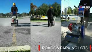 VEZOS PROGRIND Series  Concrete amp Asphalt Line Striping Scarifiers [upl. by Lytsirk]