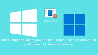 What happens when you kill lsassexe in the task manager Windows 10  Windows 11 demonstration [upl. by Ardnael345]