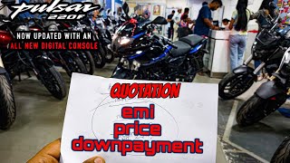 2024 Bajaj Pulsar 220F updated Console  Festival Offer  Downpaymentpriceemifeatures amp exhaust [upl. by Wiskind235]