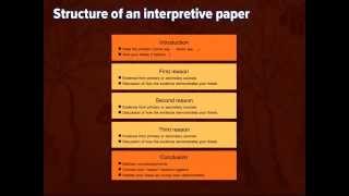 Writing an Interpretive Essay 1 Thesis and Structure [upl. by Seavir]