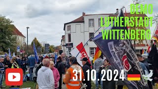 Demo Lutherstadt Wittenberg 🇩🇪🕊31102024 300450 Teilnehmer [upl. by Erena]