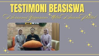 Testimoni Penerima Beasiswa Bersama Yayasan Mitra Buana Patrol [upl. by Eenahpets539]